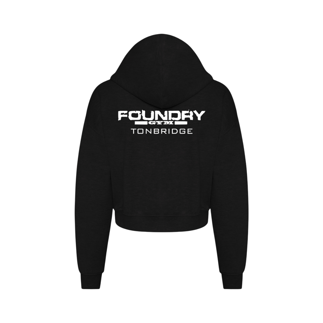 Ladies Cropped Zip Hoodie